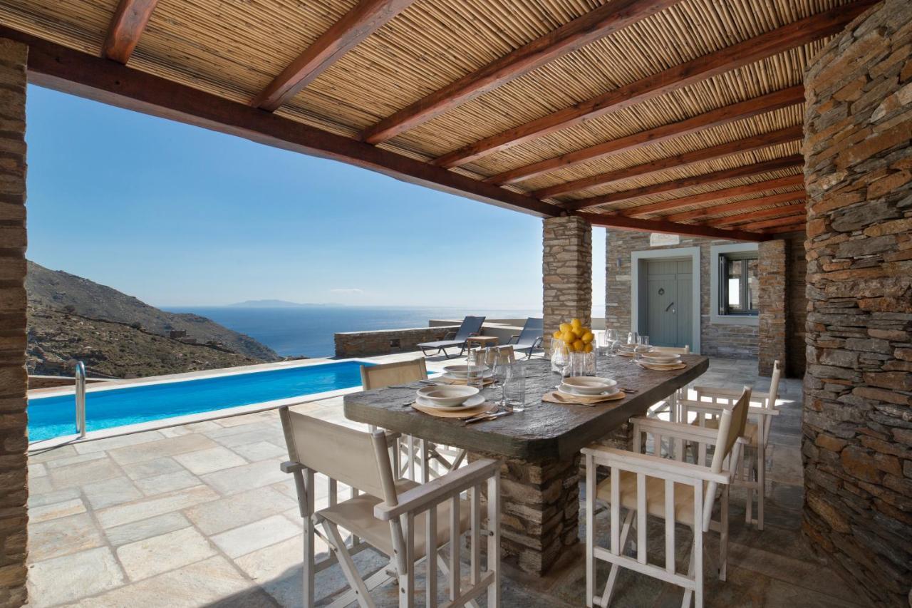 Korthio Acron Andros - Luxury Villa With Private Pool מראה חיצוני תמונה