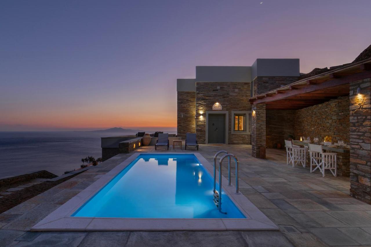 Korthio Acron Andros - Luxury Villa With Private Pool מראה חיצוני תמונה